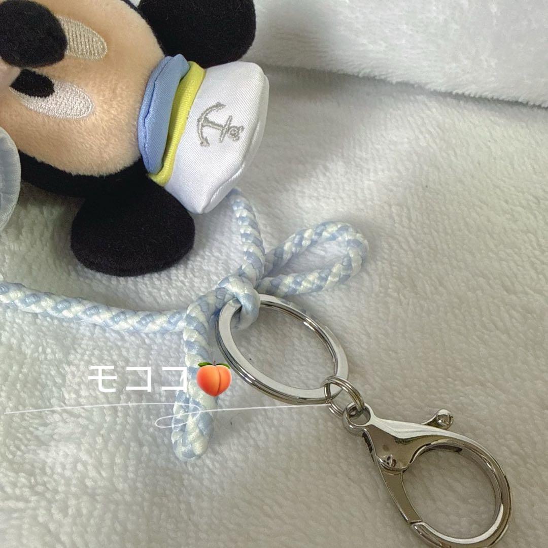 香港ディズニー　春　セーラー服　 ミッキーとダッフィー　ぬいぐるみキーチェーン