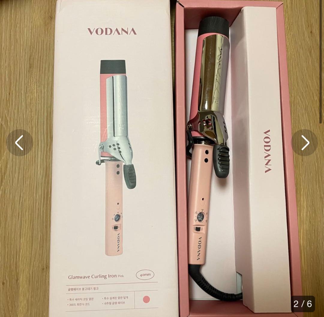 VODANA ボダナ カールヘアアイロン コテ 40mm ヘアクリップ・箱無し