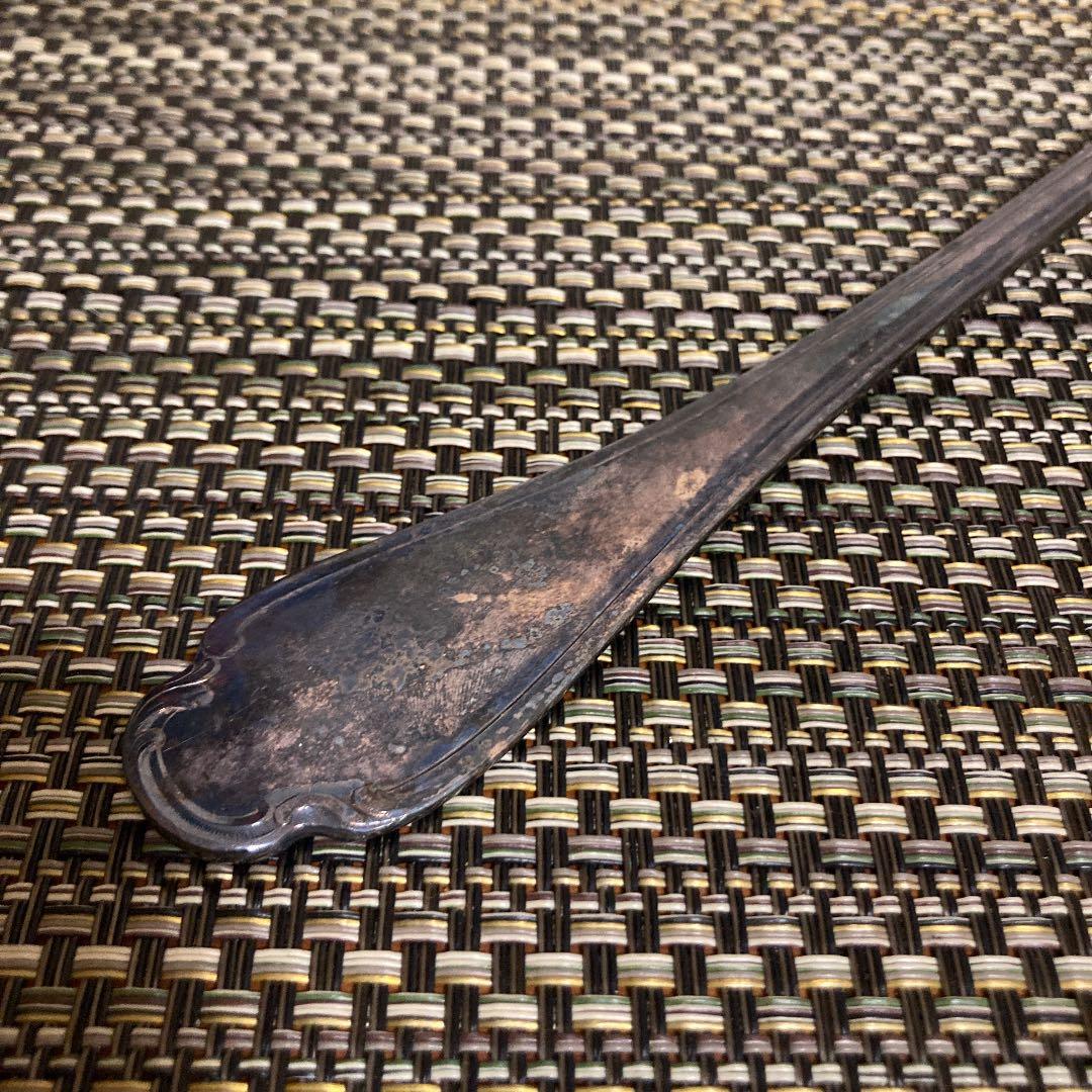 レードル　フランス製　アンティーク　銀メッキ