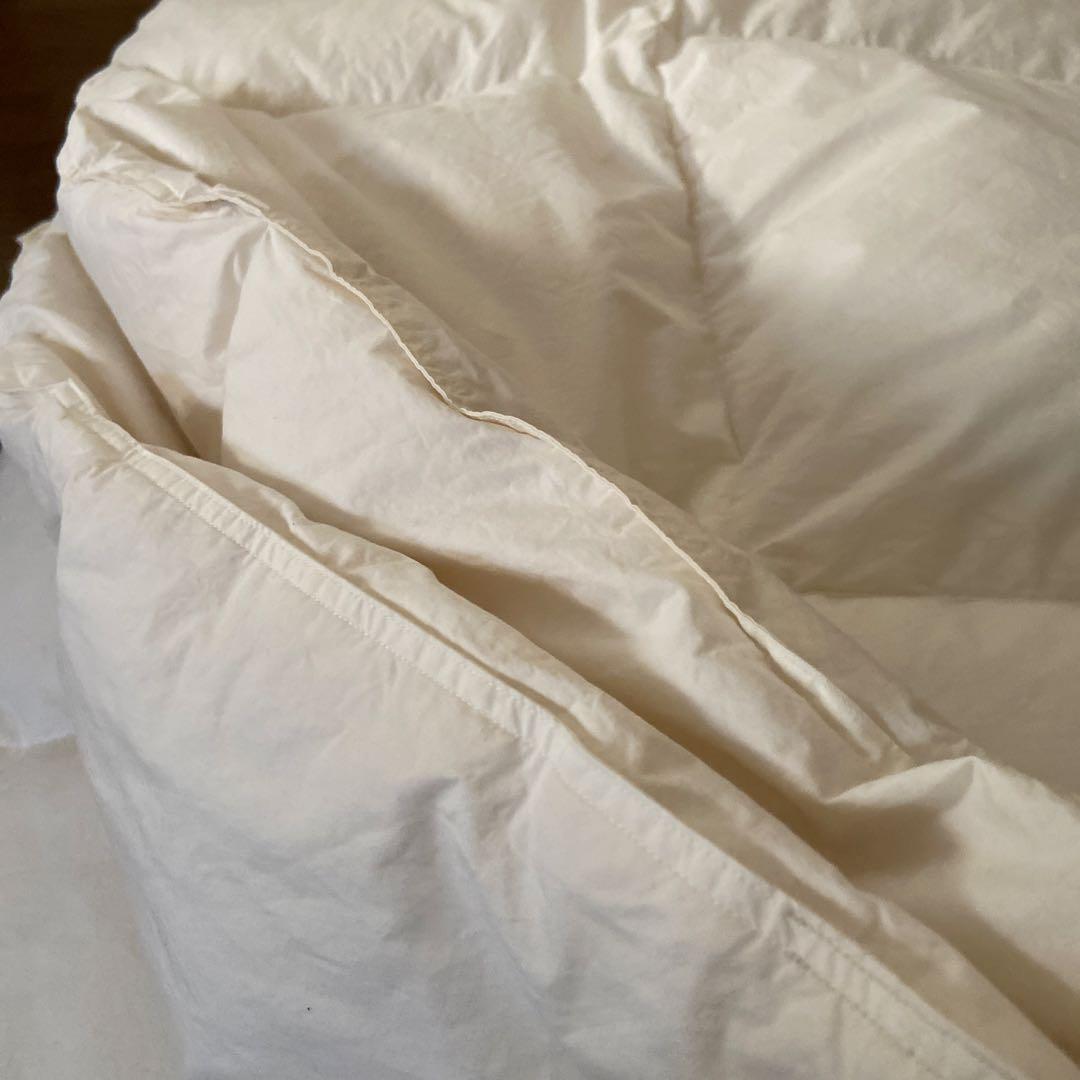 無印 羽毛掛け布団 210x190 ダブル0.7kg