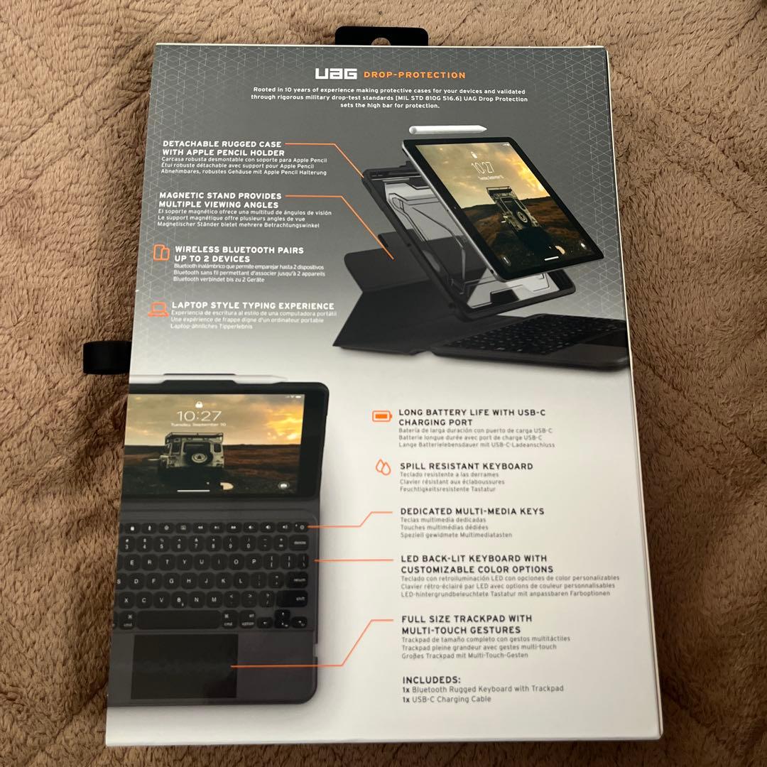 UAG iPad(第9/8/7世代)用トラックT-p搭載Bluetoothケース