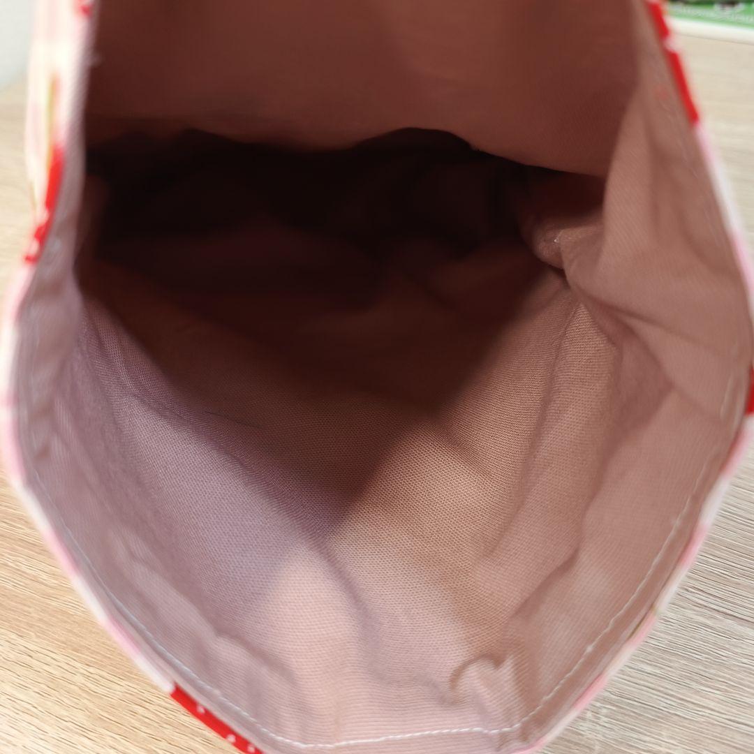 いちごフリル入園入学3点セット｜レッスンバッグ・体操服袋・靴袋　キルト芯入り