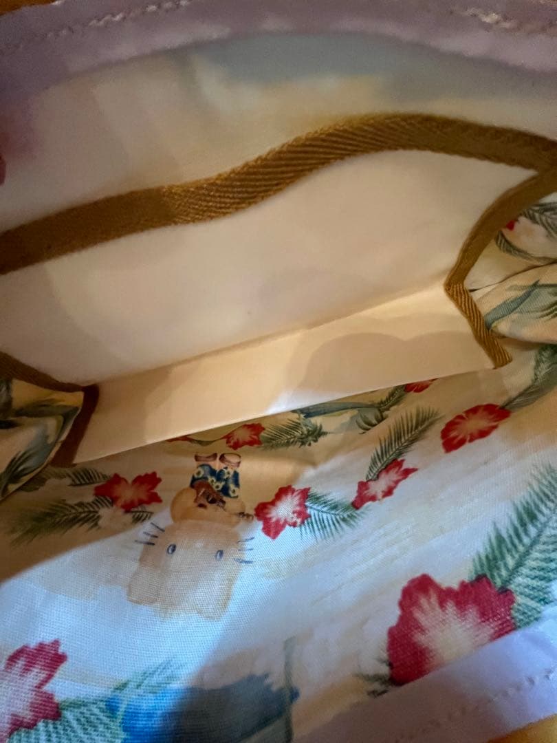 【新品未使用】日焼けキティ　ハイビスカス　トートバッグ　レトロキティ　ダニエル