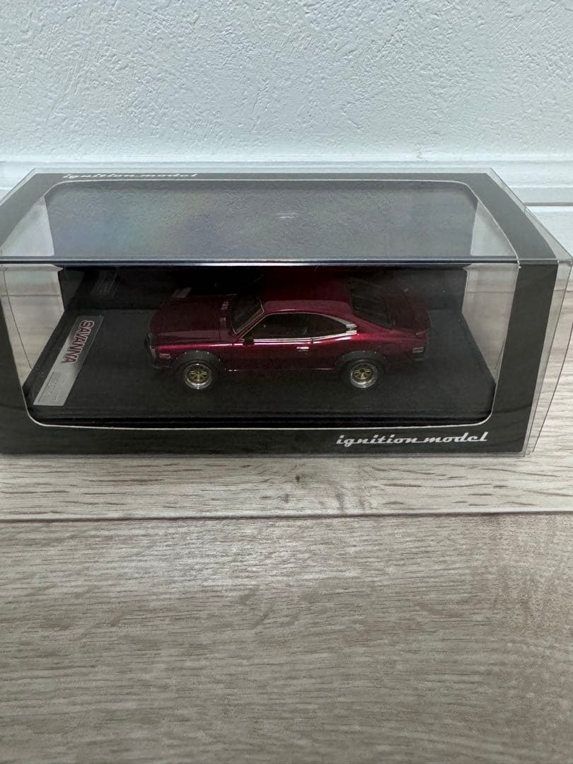 ignition model サバンナ ミニカー ワインレッド 1/43
