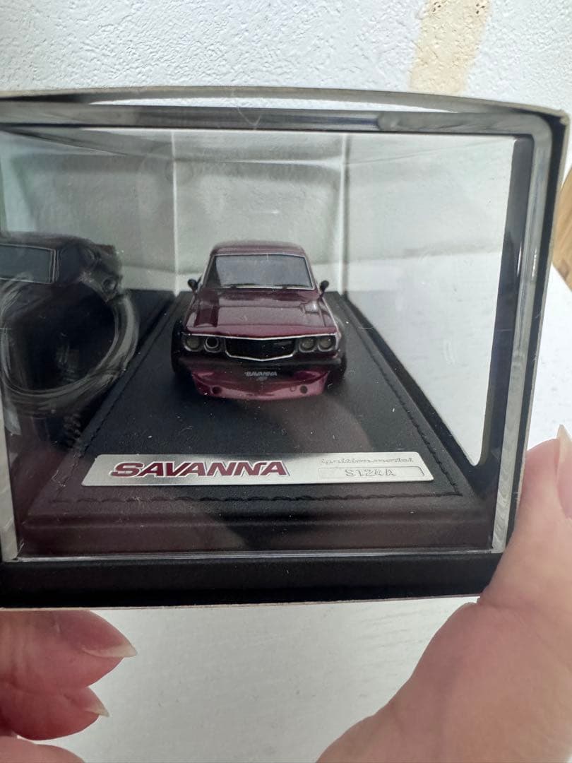 ignition model サバンナ ミニカー ワインレッド 1/43