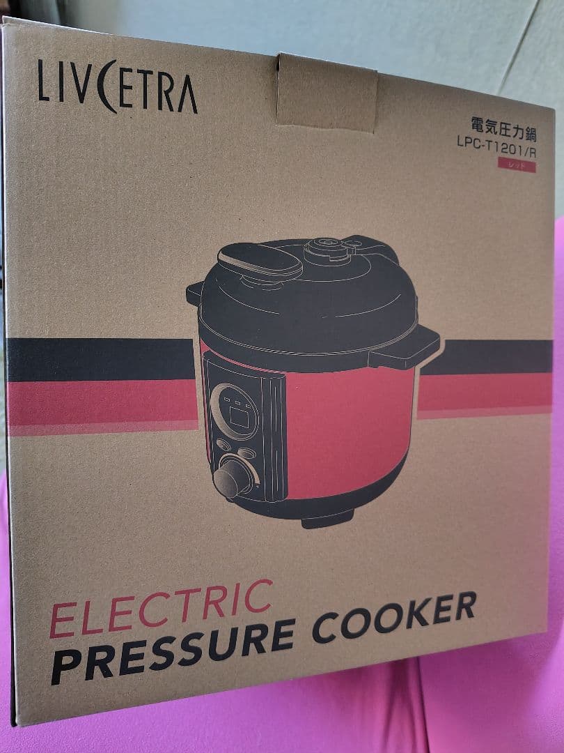 電気圧力鍋 LIVCETRA レッド　コイズミ