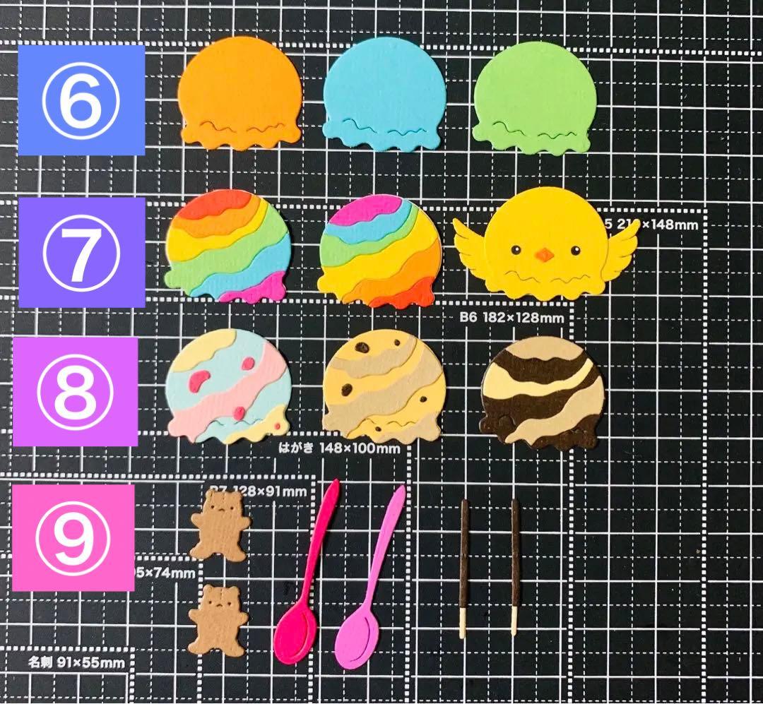 ◆オーダー用◆ダイカット ソフトクリーム アイスクリーム デザート