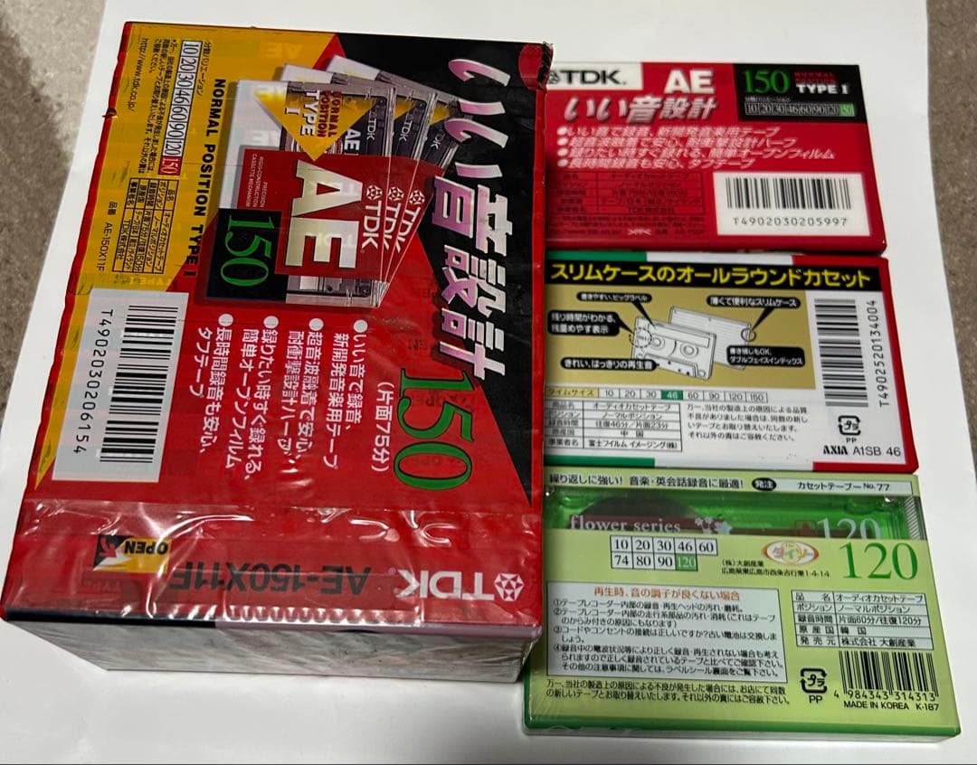 TDK カセットテープ AE 150分 1パック46分/120分 計14巻