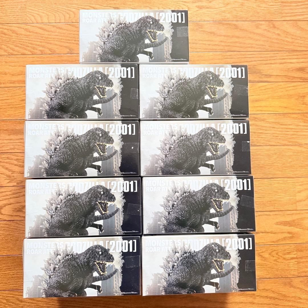 東宝怪獣シリーズ 怪獣咆哮撃 ゴジラ (2001) フィギュア　9体 新品未開封