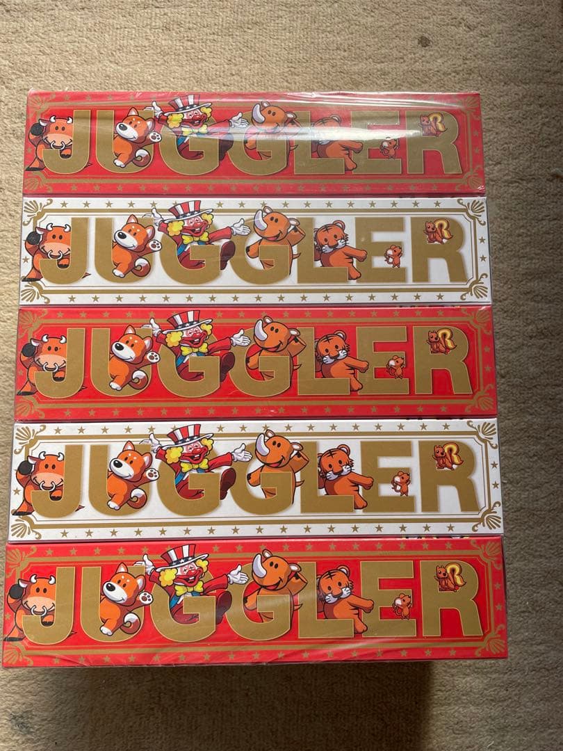 ジャグラー電波クロック、パタパタ時計、ボックスティッシュ他セット