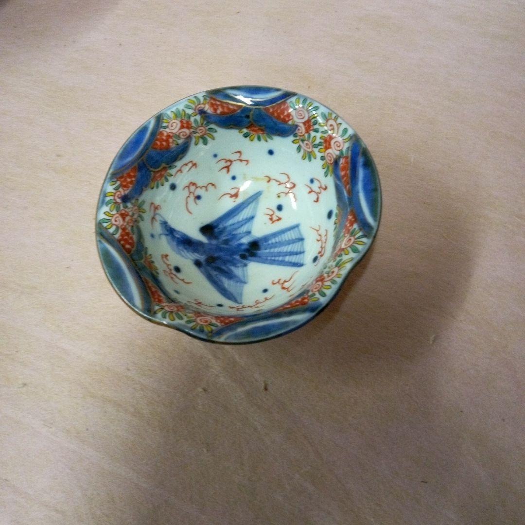 古伊万里　古美術　古道具　骨董品 錦絵麒麟鳳凰文様　三つ鉢