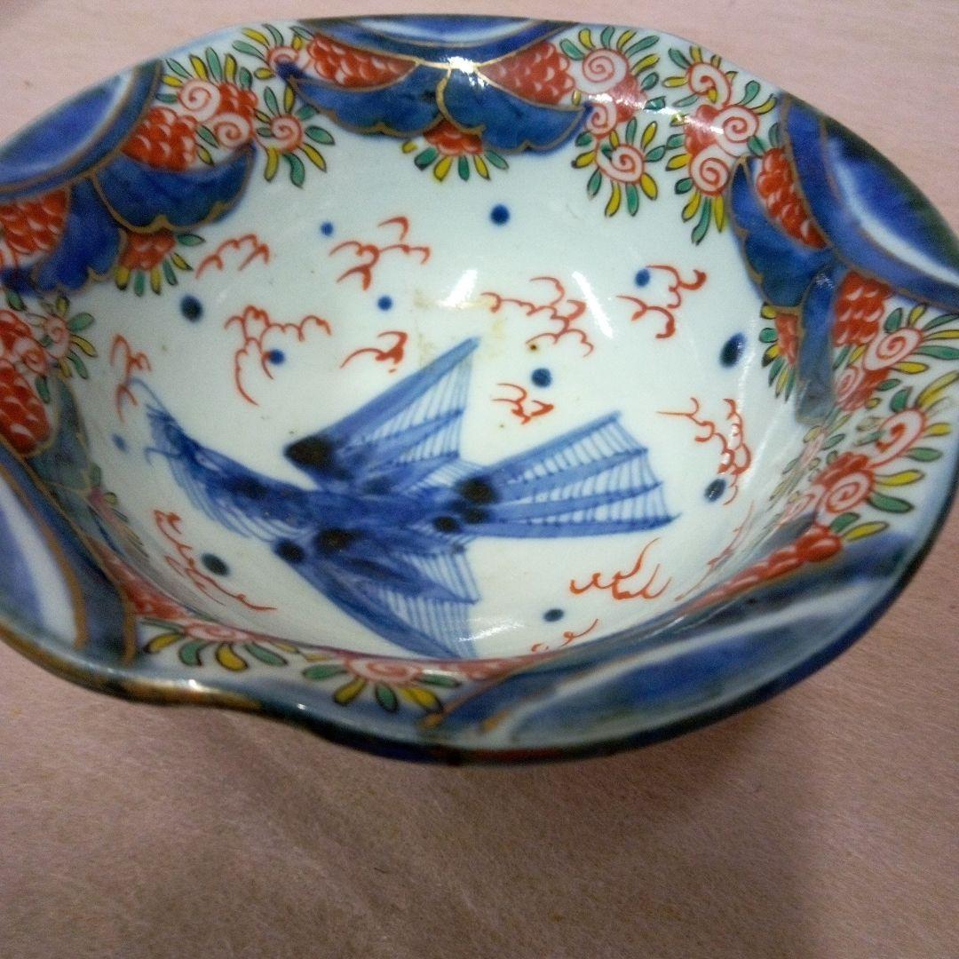 古伊万里　古美術　古道具　骨董品 錦絵麒麟鳳凰文様　三つ鉢