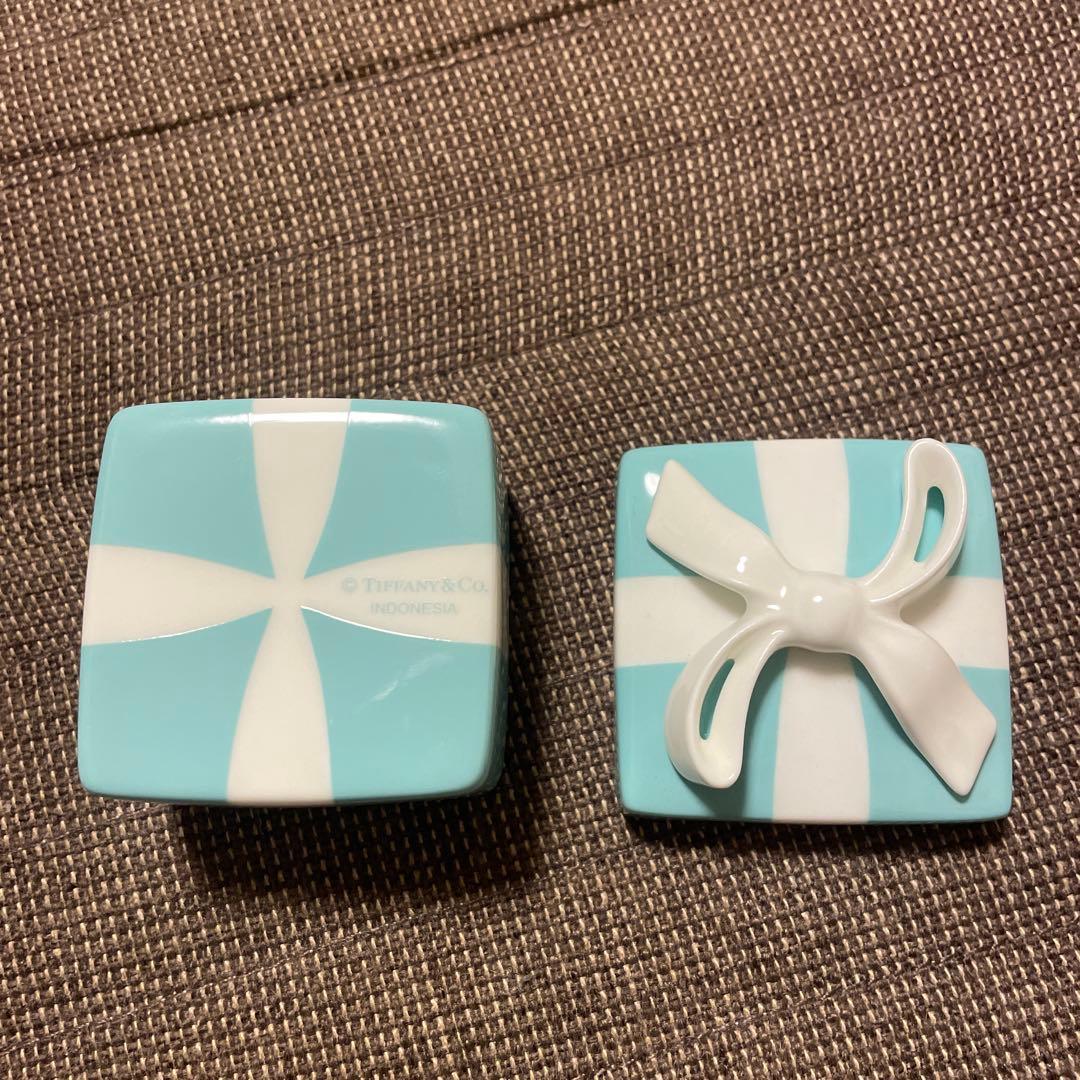 Tiffany & Co. ミニブルーボウボックス　リボン　陶器