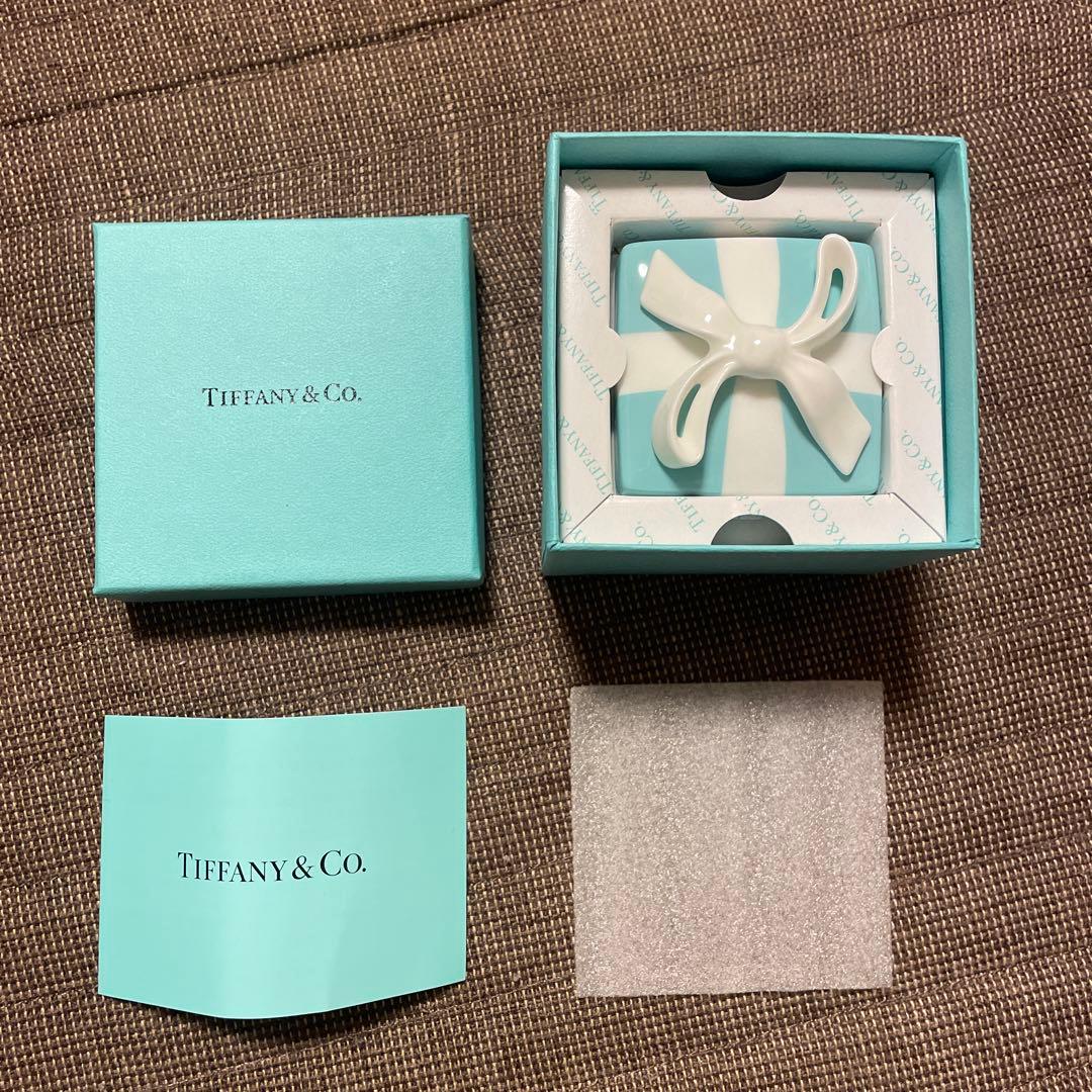 Tiffany & Co. ミニブルーボウボックス　リボン　陶器