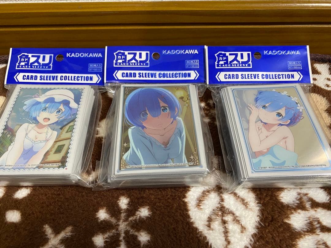 Re:ゼロ レム カードスリーブ　デッキケース　ストレイジ　プレイマット　セット