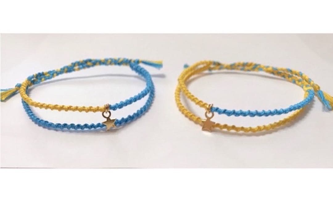 2連ペアミサンガ・両面文字入りミサンガストラップ