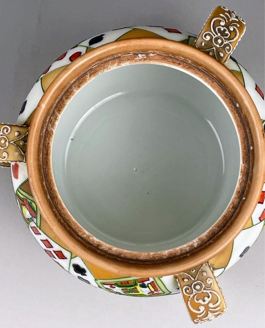 【専用・訳あり】オールドノリタケ ヒュミドール 葉巻入れ トランプ紋