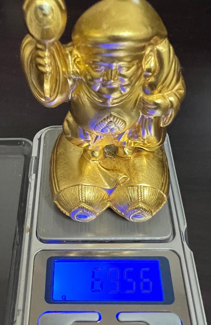 ケース無し　純銀製　大黒天　置物　縁起物
