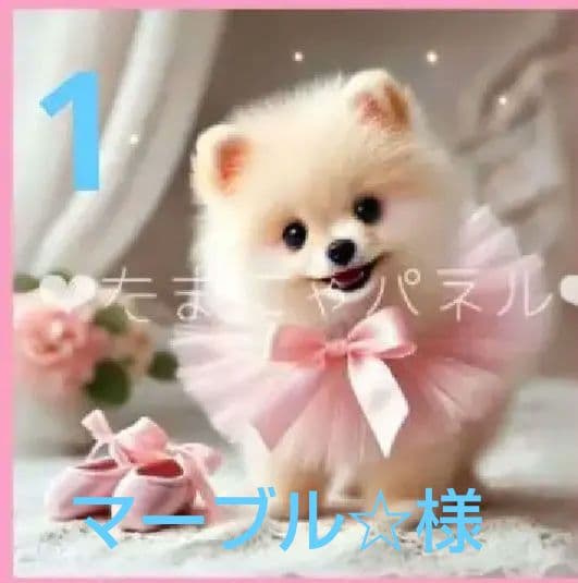 512★オーダーページ★ハンカチ　バレエわんこ柄9/21たまにゃん様パネル