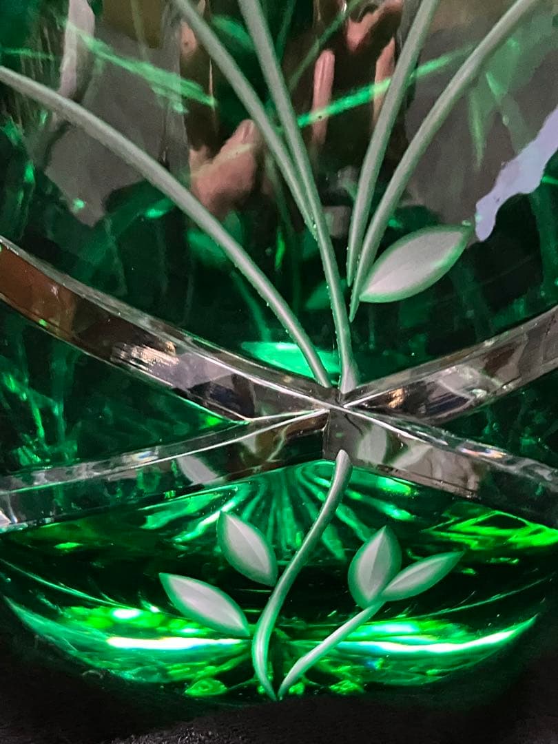 エルベ　クリスタル　花瓶