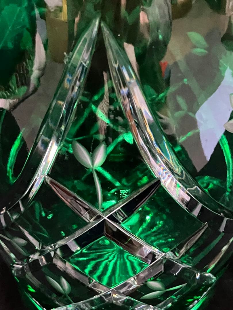 エルベ　クリスタル　花瓶