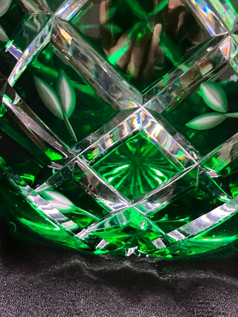 エルベ　クリスタル　花瓶