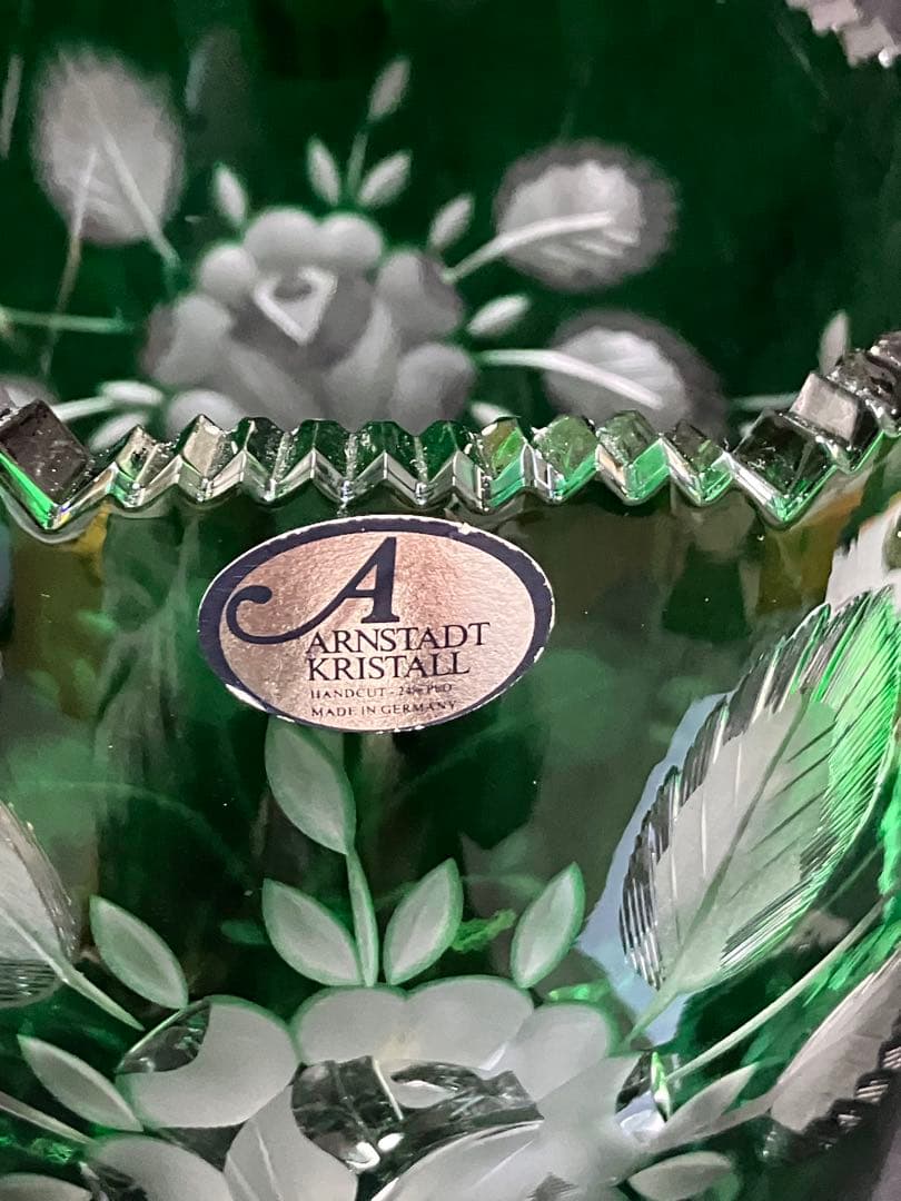 エルベ　クリスタル　花瓶