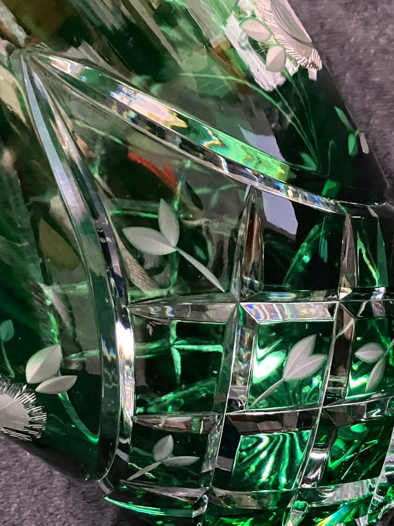 エルベ　クリスタル　花瓶