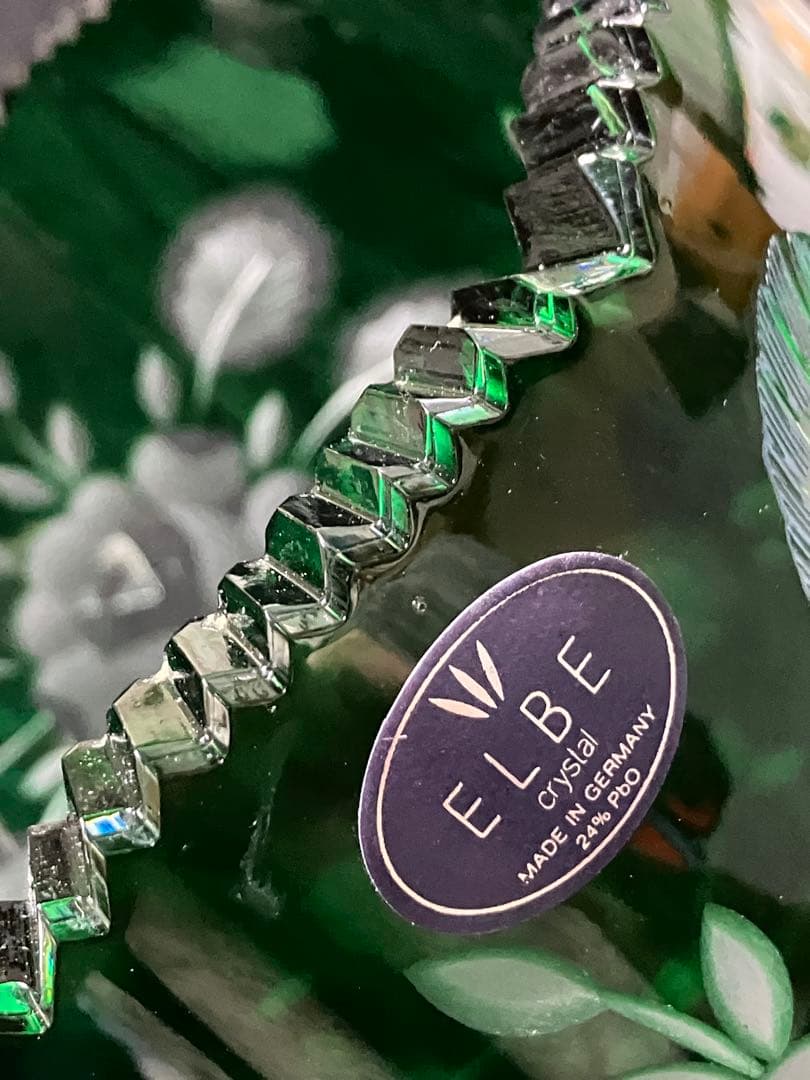 エルベ　クリスタル　花瓶