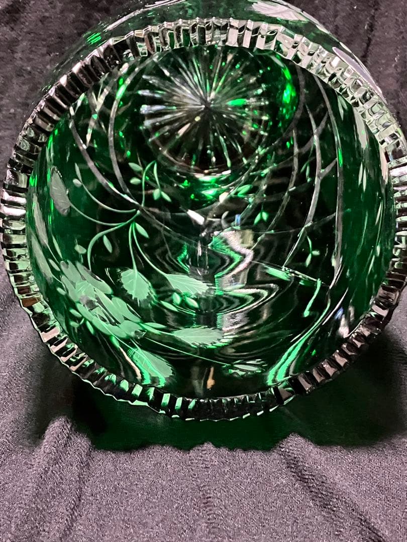 エルベ　クリスタル　花瓶