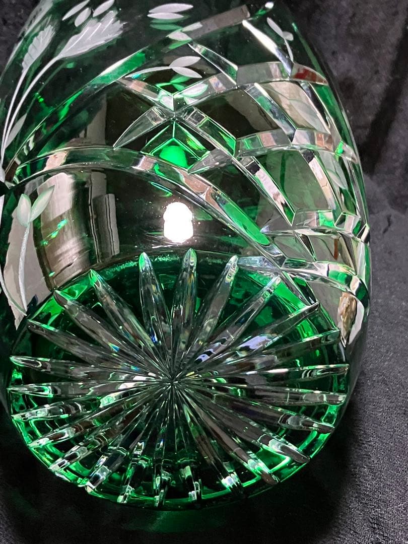 エルベ　クリスタル　花瓶