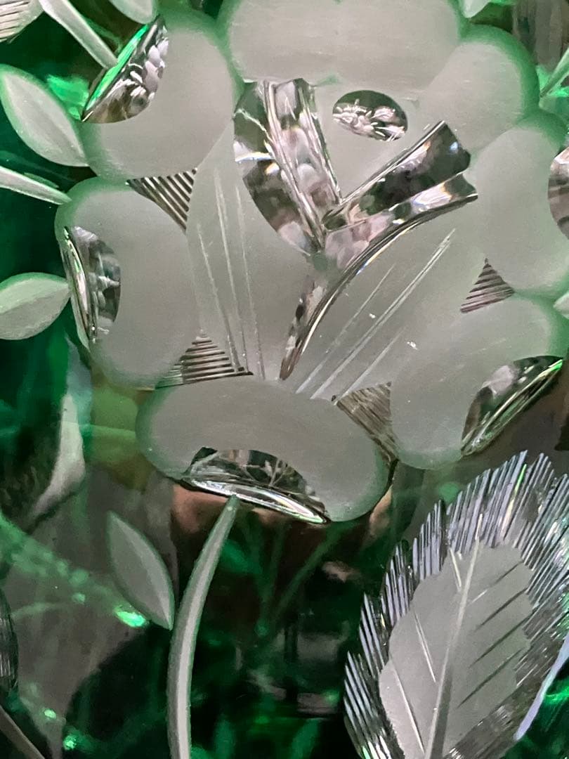 エルベ　クリスタル　花瓶