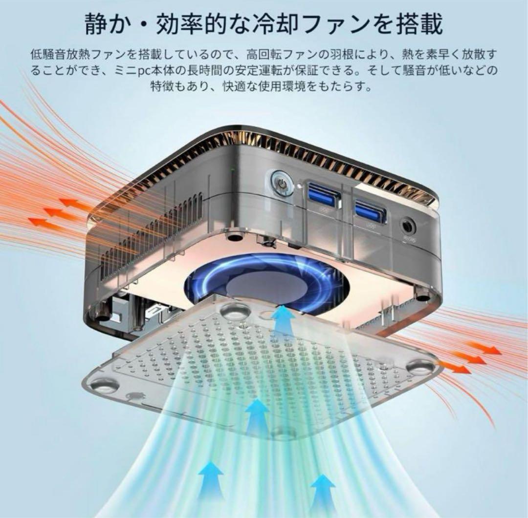 ミニpc 最大3.60GHz 4C/4Tインテル N97 ミニパソコン