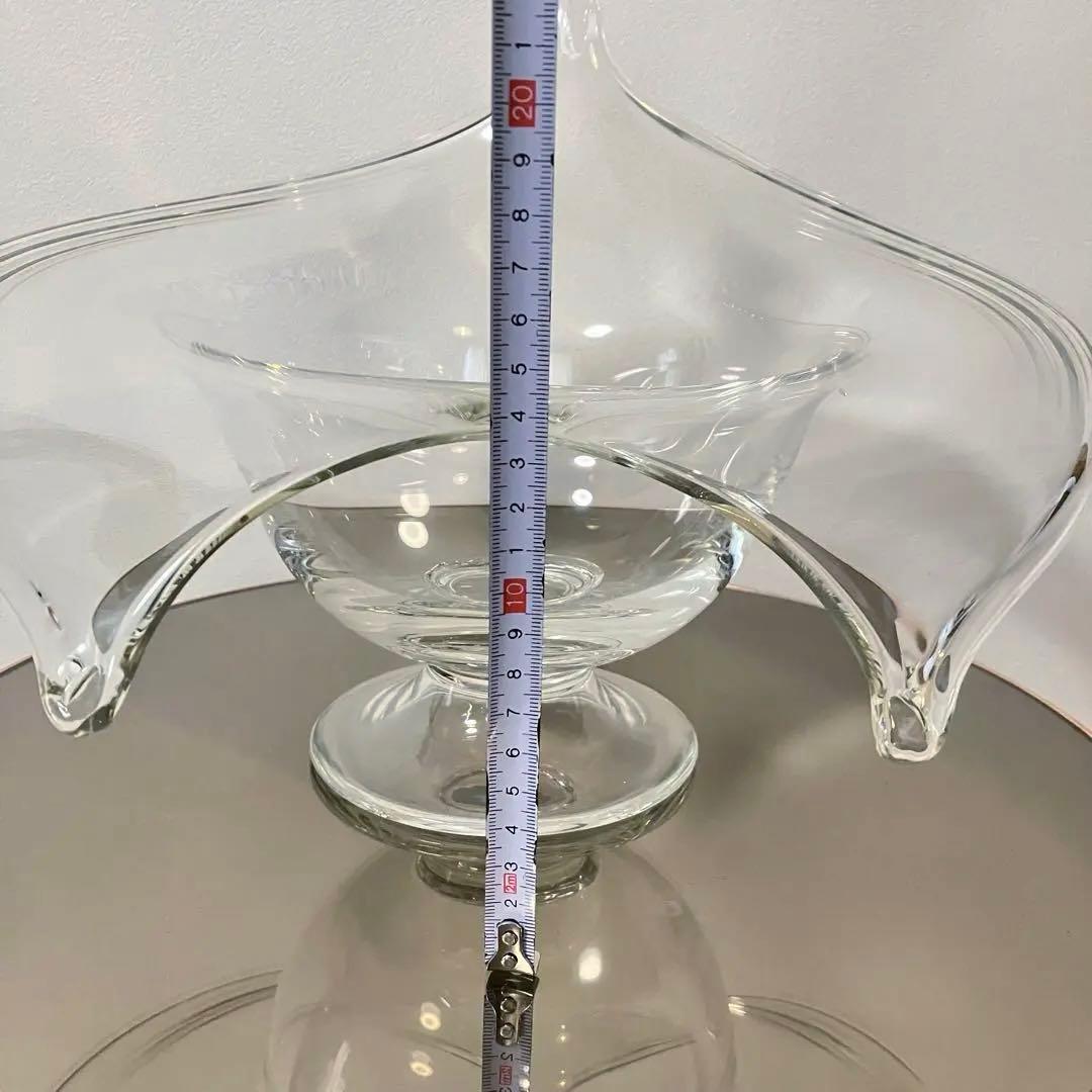 イタリア製　ガラスオブジェ　フラワーベース　花瓶