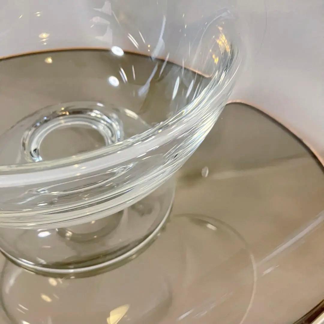 イタリア製　ガラスオブジェ　フラワーベース　花瓶