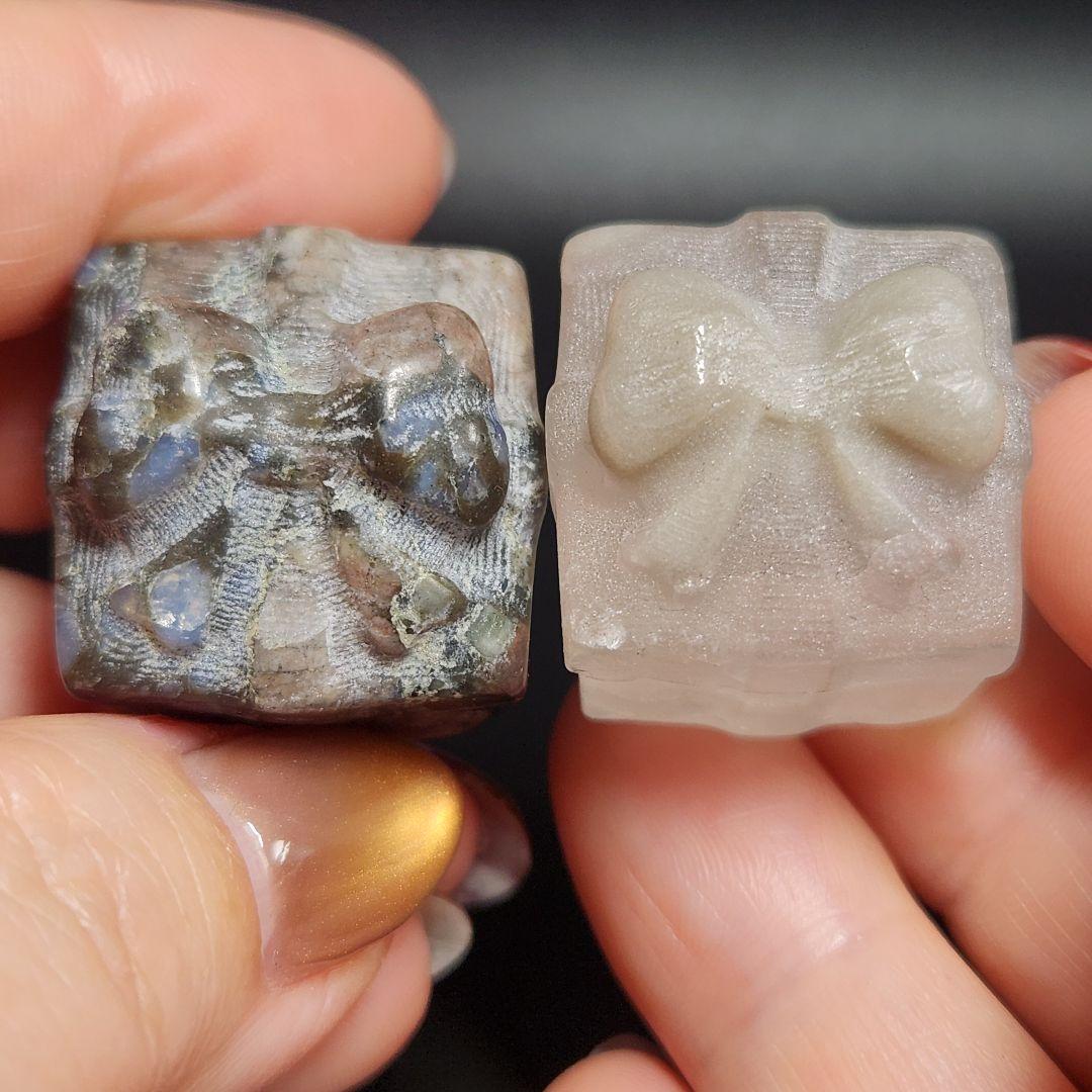 天然石【新品】クリスマス置物セット ツリー&トナカイ&プレゼントBOX★合計７点