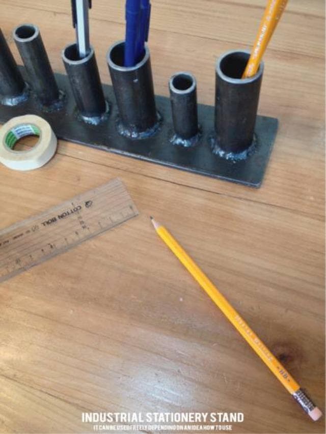 数量限定　WDIPS-6　アイアン　ペン立て　ペンスタンド　鉄製インダストリアル