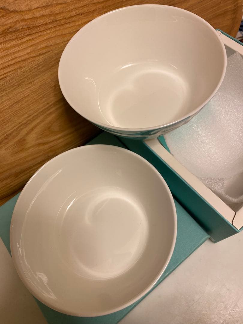 Tiffany & Co. リボンデザインボウル2個セット
