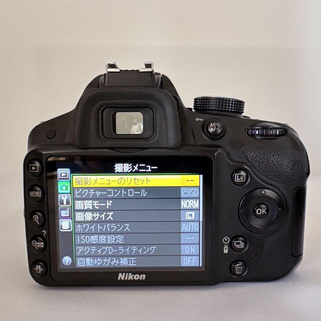 現状品 Nikon D3200　望遠レンズセット スマホ転送　2416万高画質機