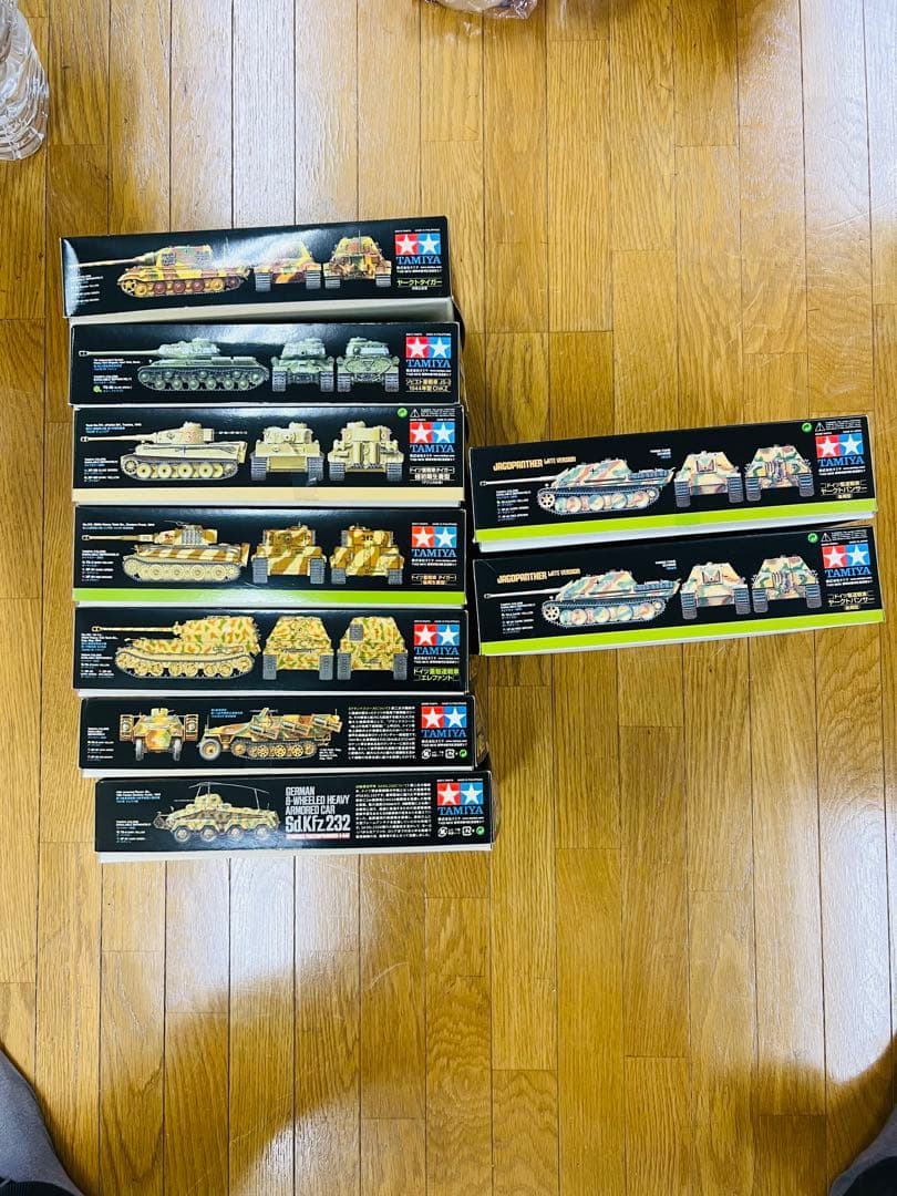 デットストックタミヤ　1/48ミリタリーミニチュアシリーズ9個セット