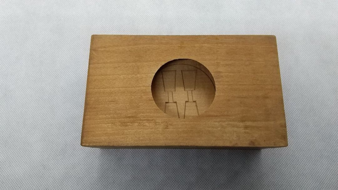 和菓子木型 #31 家紋・丸に並び杵