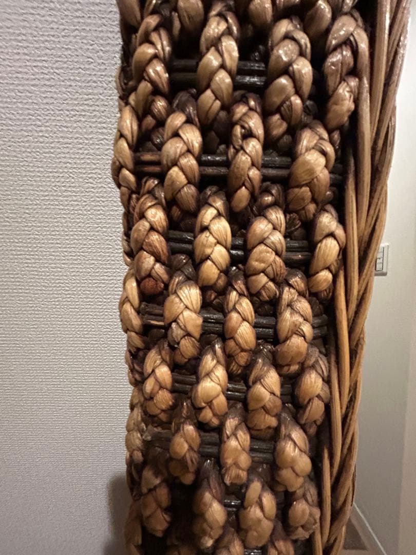 ラタン　全身鏡　ミラー　アジアン　引取りの方8600円引