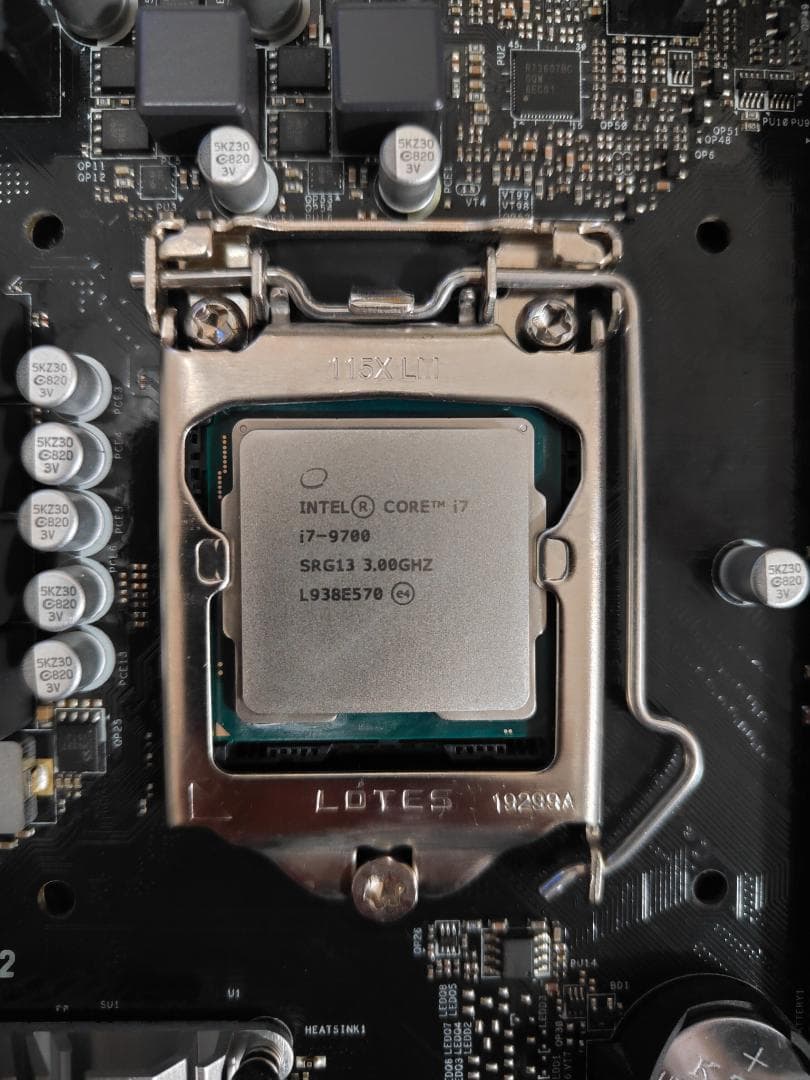 Intel i7-9700 + B360M マザーボードセット メモリ16GB