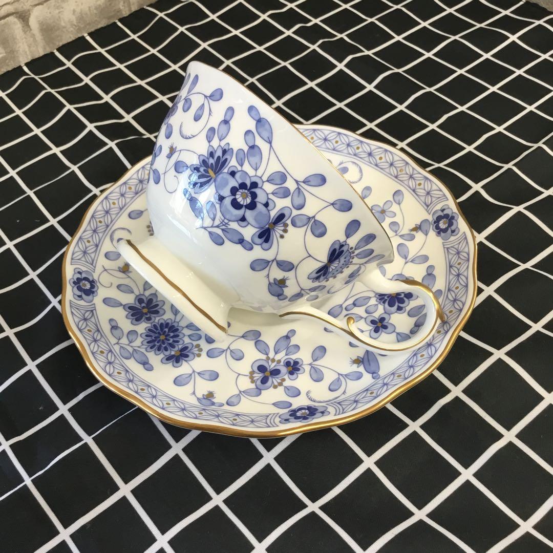 Xuan　NARUMI ボーンチャィナ　ミラノ　金彩　花柄　5点セット