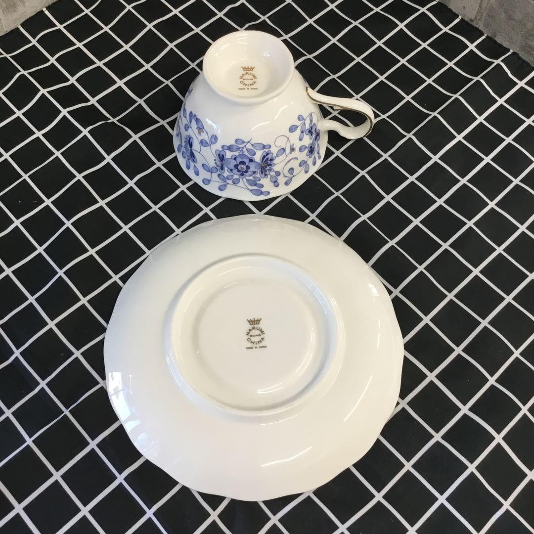 Xuan　NARUMI ボーンチャィナ　ミラノ　金彩　花柄　5点セット