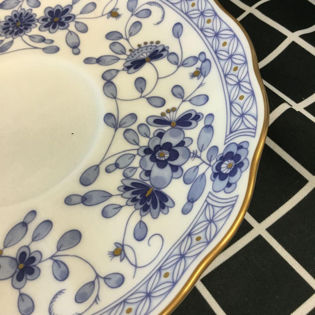 Xuan　NARUMI ボーンチャィナ　ミラノ　金彩　花柄　5点セット