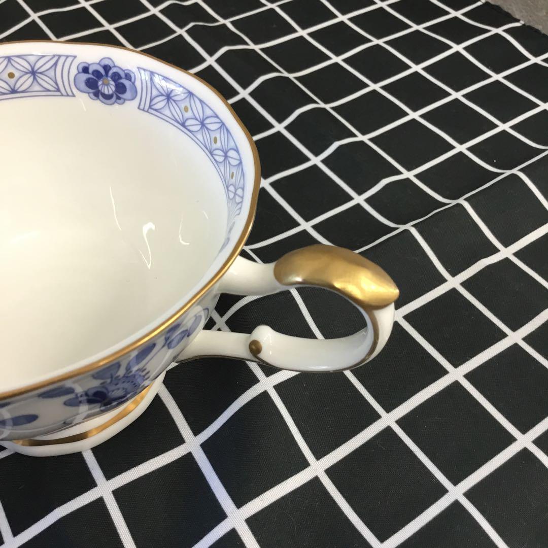 Xuan　NARUMI ボーンチャィナ　ミラノ　金彩　花柄　5点セット