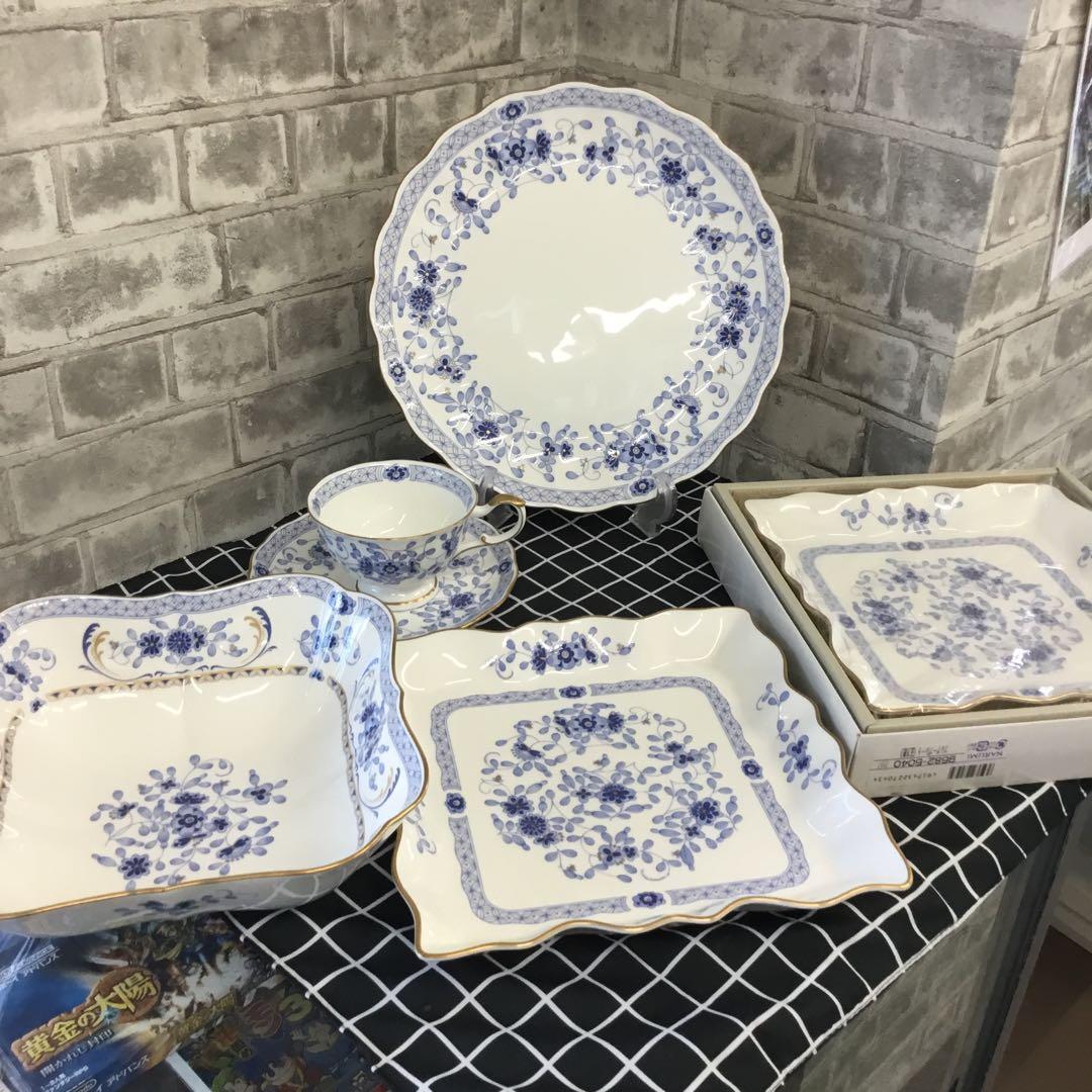 Xuan　NARUMI ボーンチャィナ　ミラノ　金彩　花柄　5点セット