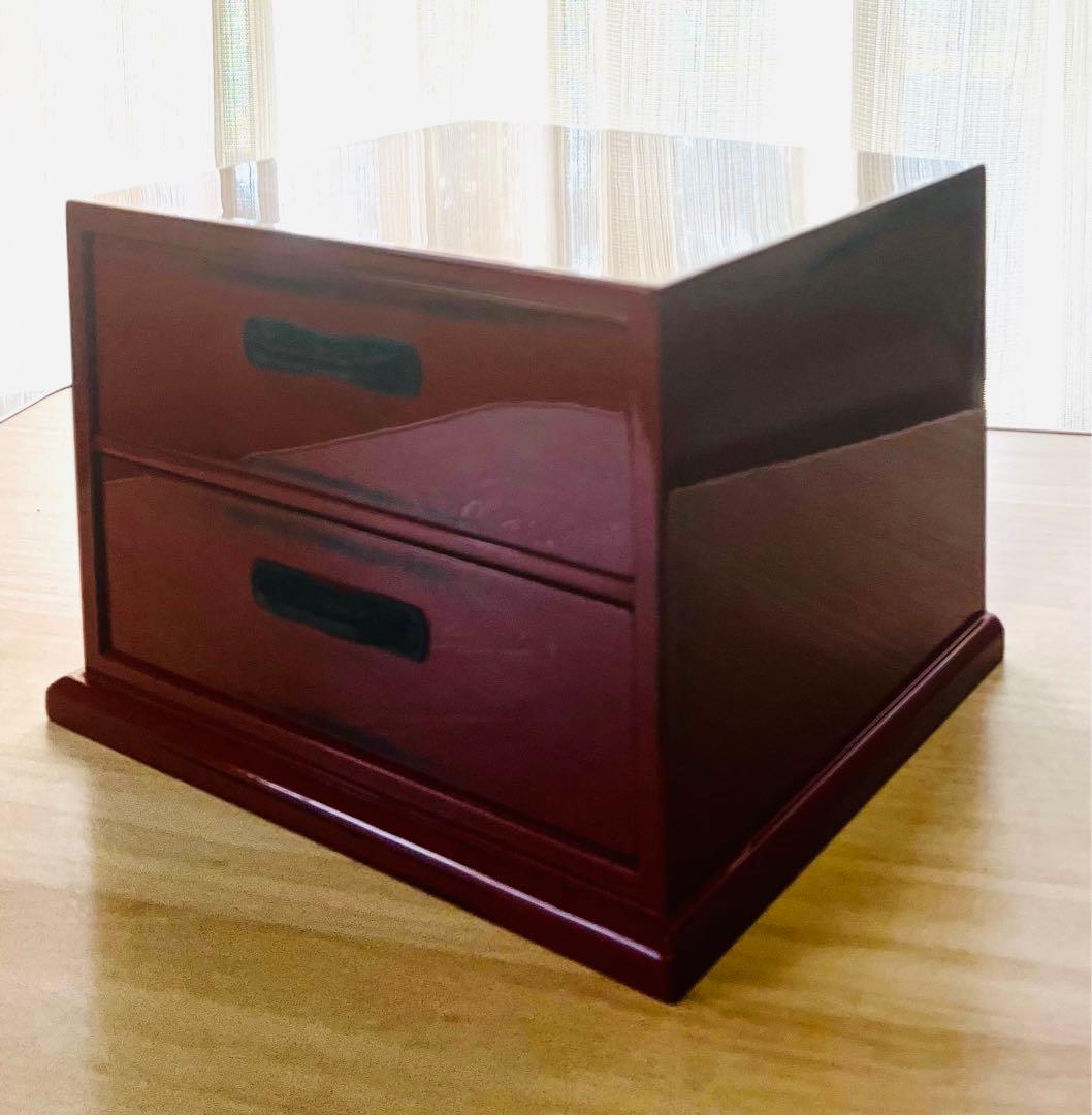 アンティーク　和モダン　引出し　小物入　小箪笥　塗物