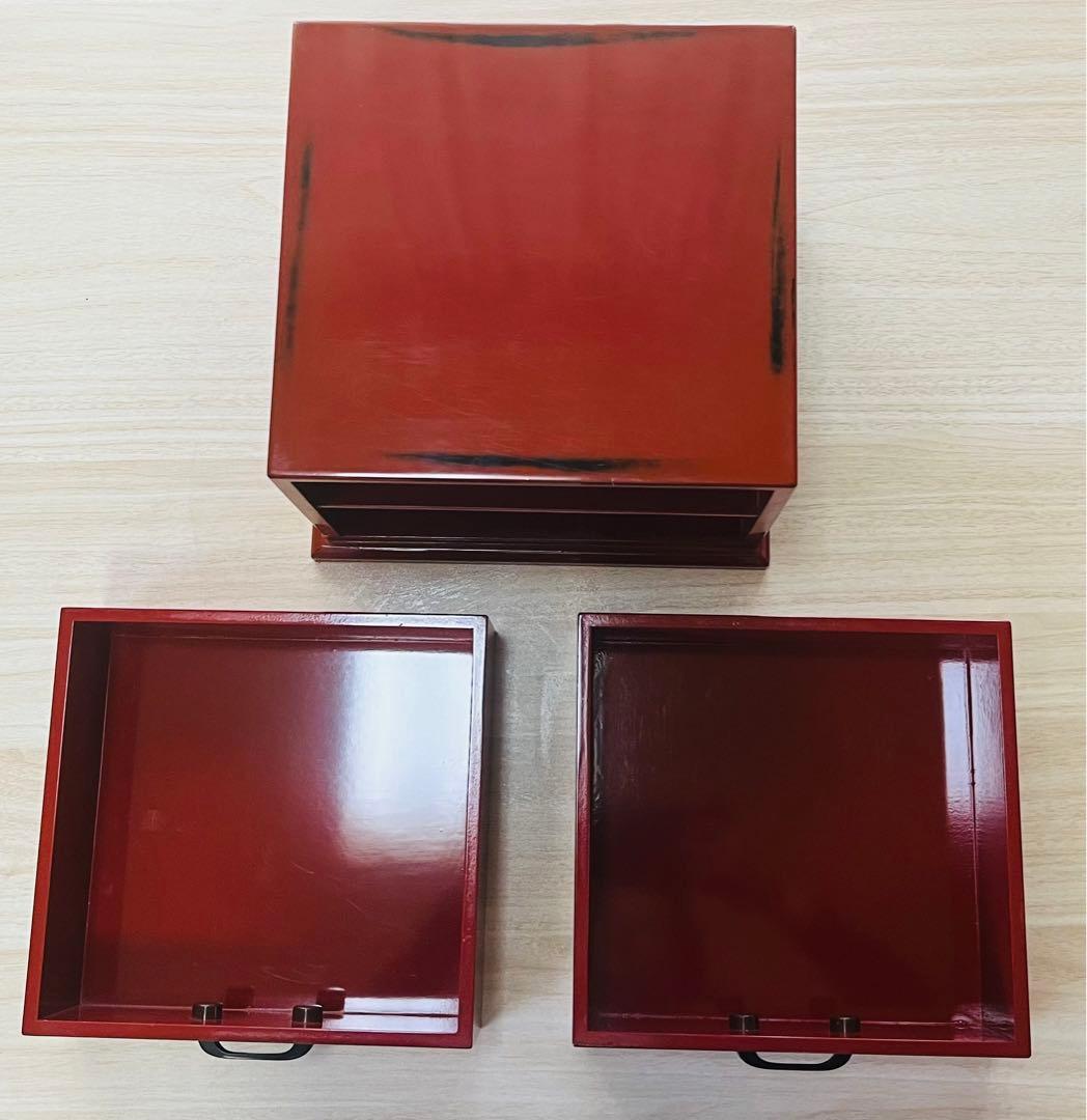 アンティーク　和モダン　引出し　小物入　小箪笥　塗物